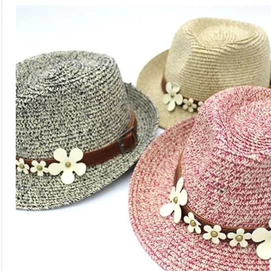 Женская пляжная соломенная шляпа с широкими полями плоская пластиковая мягкими