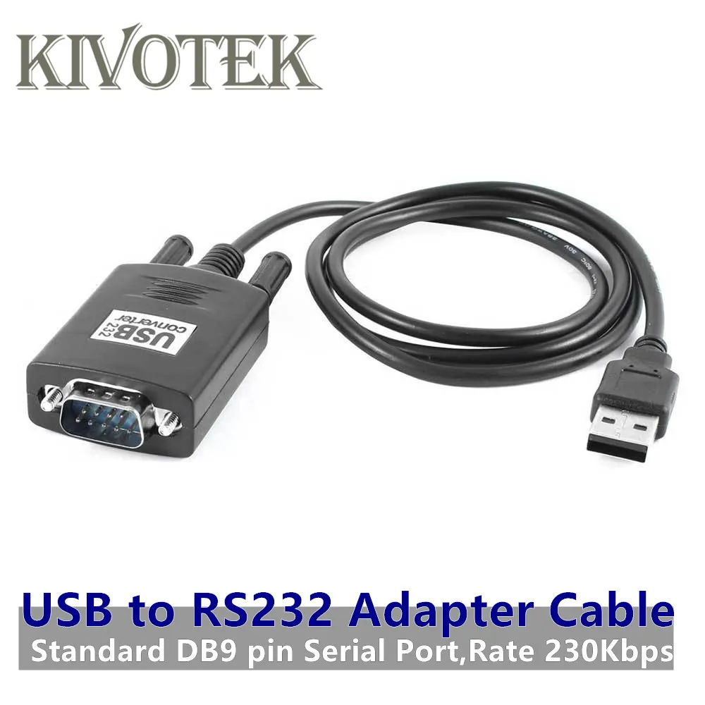 Новый Кабель адаптер USB к RS232 последовательный PDA 9 контактный порт DB9 для ПК Windows
