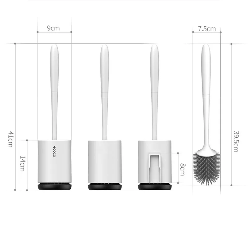 Щетка для унитаза с держателем Мягкая силиконовая кисть быстрой сушилка набор