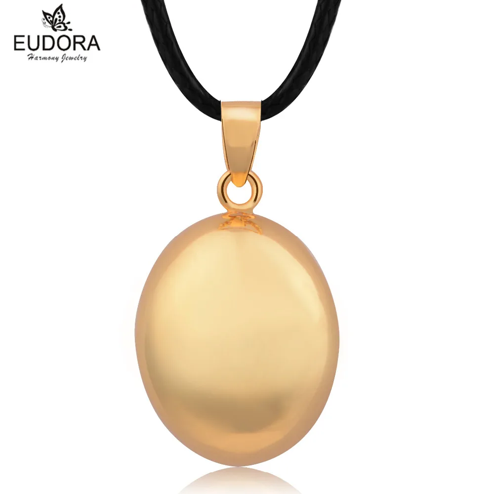

Eudora Harmony Ball Gold Color Egg Sound Chime bell Baby Chime Ball Pendants Harmony Ball Jewelry Mom Baby Pretty Gift