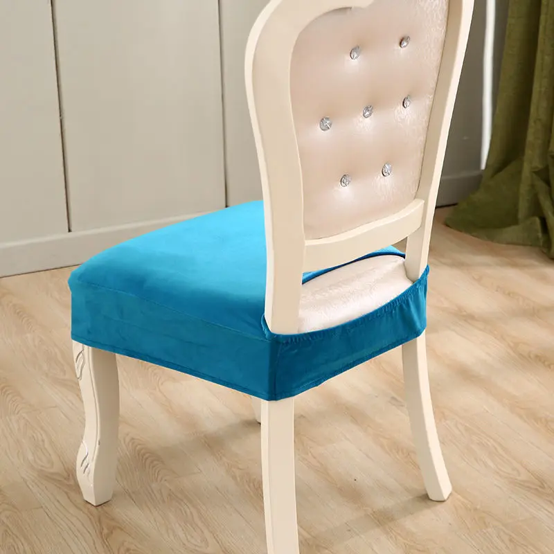 Color 3 Толстые плюшевые крышка стула спандекс одноцветное Цвет стул охватывает стрейч фланель сиденья для банкета Свадебная басен ogrodowy - Цвет: Color 3