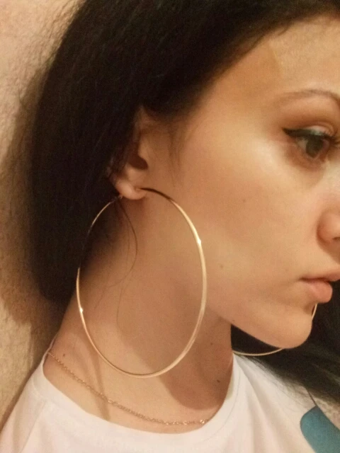 Женские супербольшие серьги кольца с кругами модные ювелирные украшения