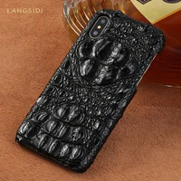 genuine crocodile leather phone case for iphone 13 pro max 12 mini 12 11 pro max xr x xs max cover for iphone 7 8 plus se 2022