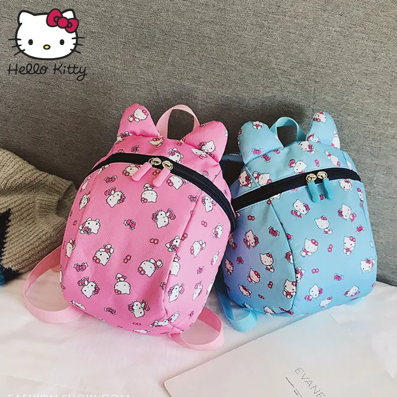 Hello kitty малыша анти потерянный рюкзак с жгут милый мультфильм ребенка прогулки