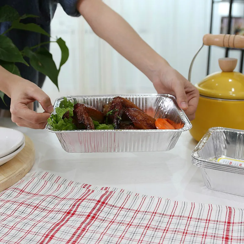 4-8-12-24 шт/набор алюминиевой фольги кастрюли для барбекю одноразовые оловянные
