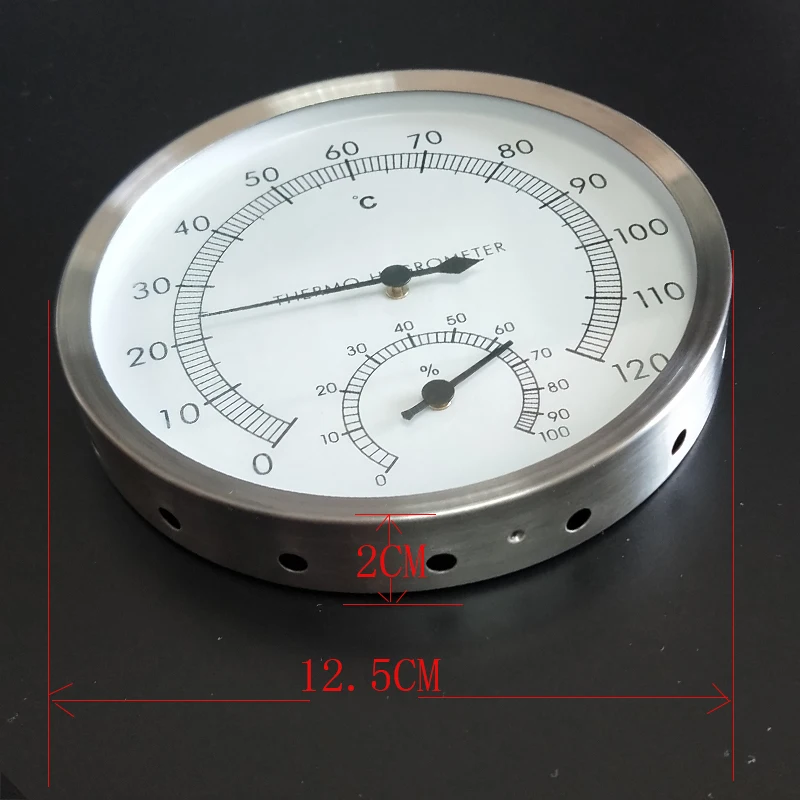 5 дюймовый термометр с циферблатом и гигрометром декоративные часы для