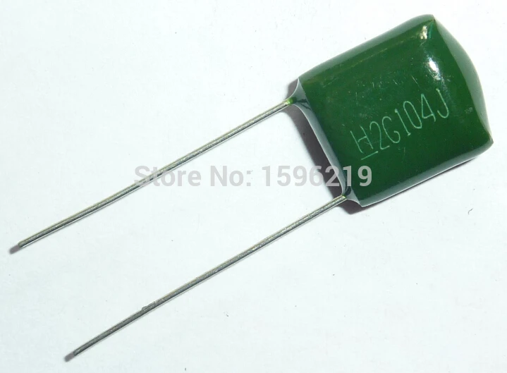 100 шт. Майларовый пленочный конденсатор 400V 2G104J 0 1 мкФ 100nF 2G104 5% полиэфирный |