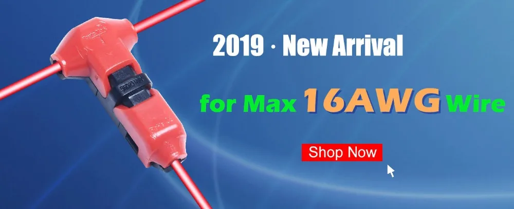 10 шт. быстроразъемный соединитель проводов для AWG22-18 1-2pin Светодиодная лента провода кабель электрические обжимные клеммные блоки проводник