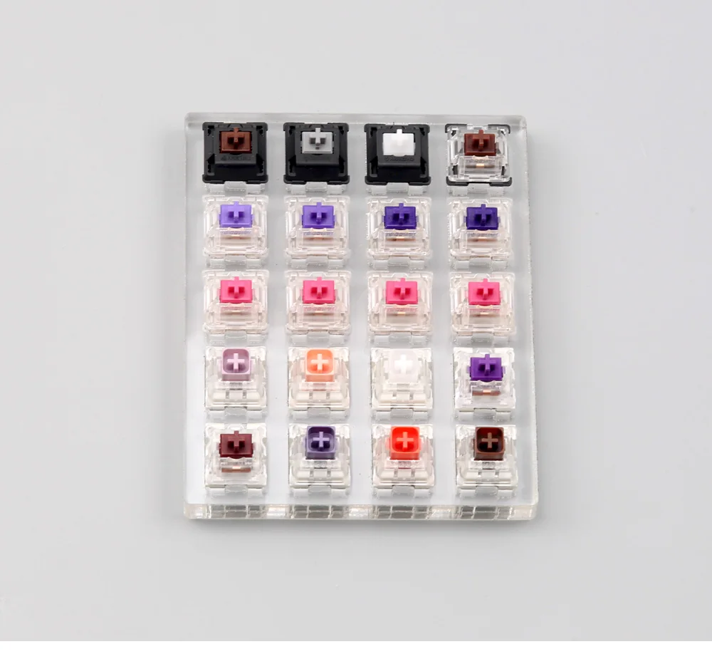 Clicky линейный тактильный переключатель тестер cherry zealio gateron коробка переключатель тестер с прозрачной клавишей