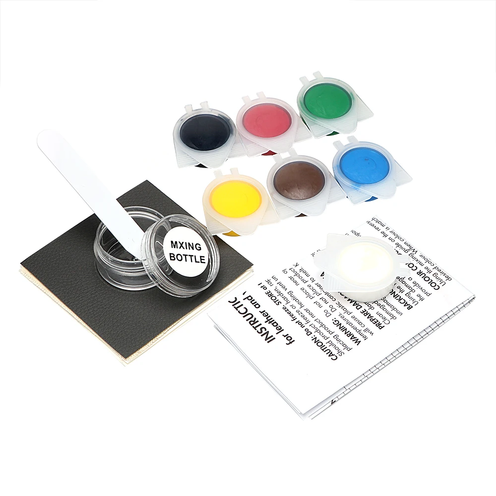 FORAUTO Color Compound Leather Vinyl Repair Kit Sofa Damage Area Repairing Auto Care 7 Colors for Mixing Car Maintenance Tool | Автомобили