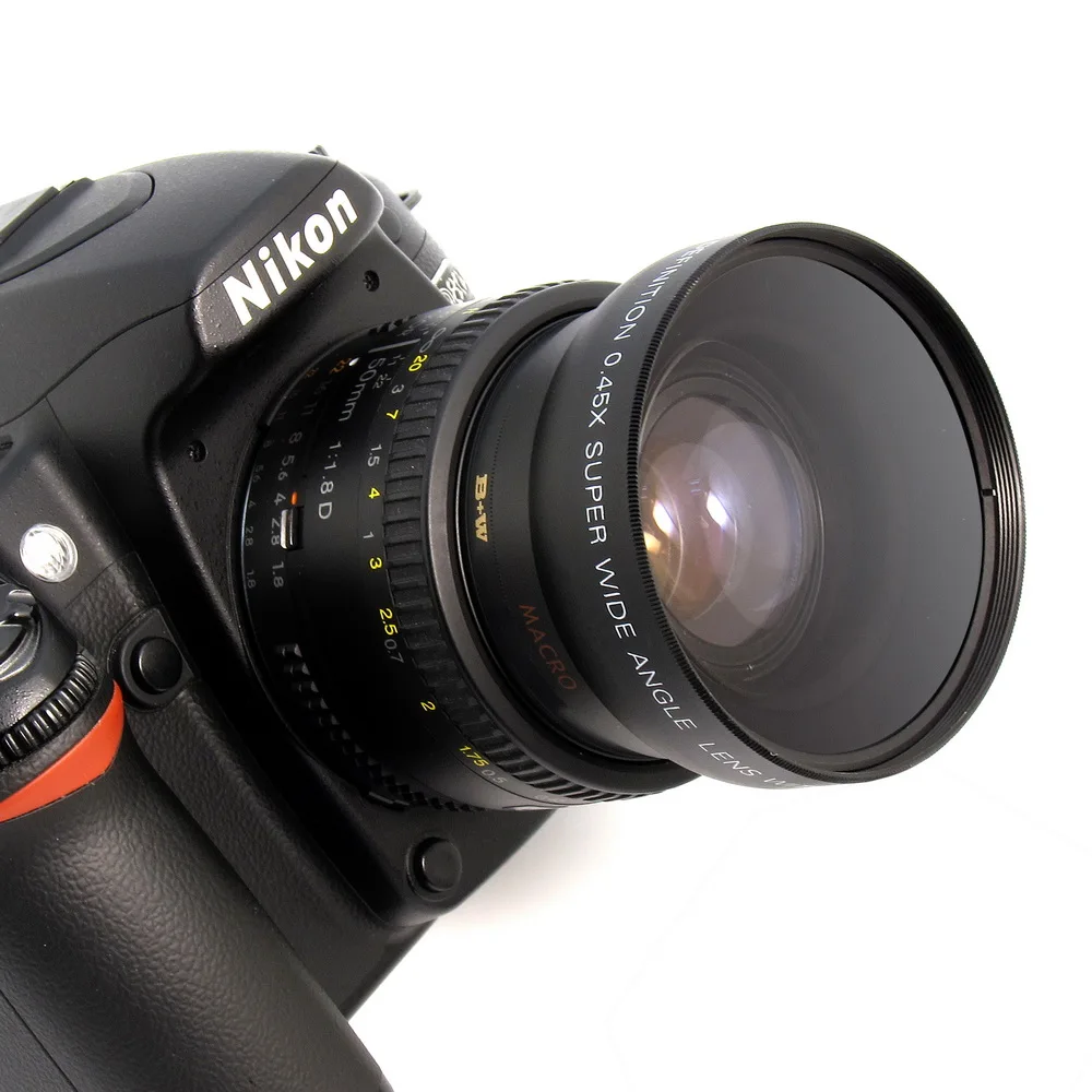52 мм 0.45X Макро широкоугольный объектив спереди 62 для Nikon D7100 D5500 D3300 D90 LF036 |
