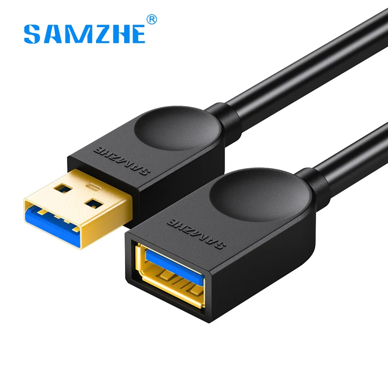 USB 3 0 кабель SAMZHE Удлинительный Супер Скоростной AM/AF папа Мама 1 м 5 2 usb для
