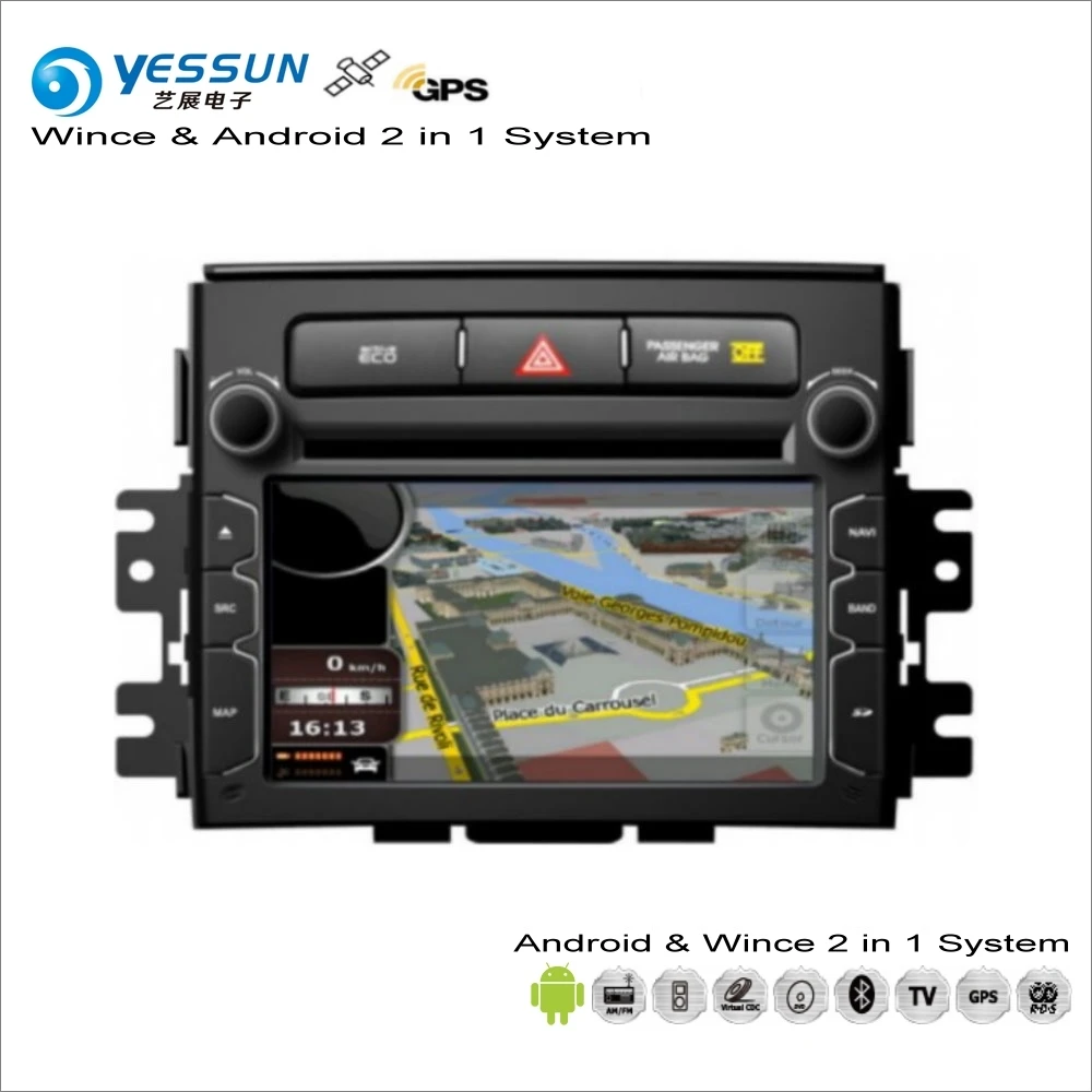 YESSUN для Kia Soul 2012~-Автомобильный Android мультимедийный радио CD dvd-плеер gps навигация Navi аудио стерео видео S160 система
