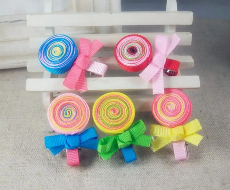 Заколка леденец с изображением милого фрукта аксессуары для волос детский мини