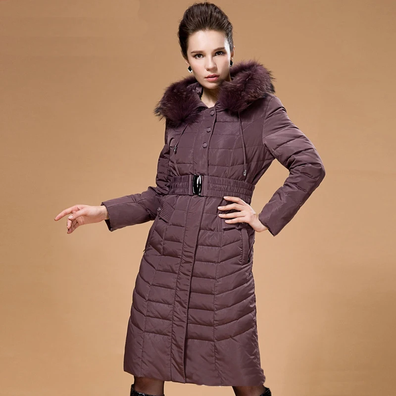 

Women Winter Hodded Jacket Parka Plus Size 6XL Women's White Duck Down Jacket Super Warm With Fur Collar Jaqueta Feminina GQ1447