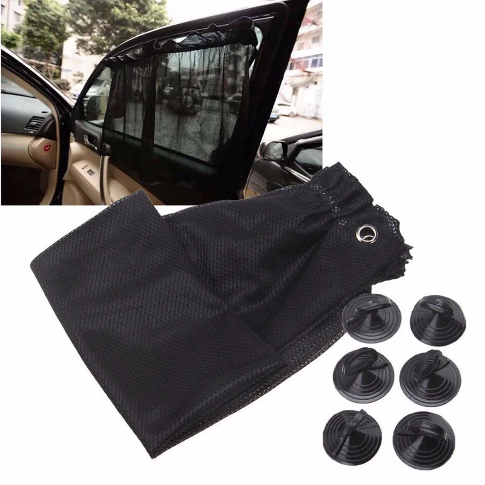 Автомобильный солнцезащитный козырек черный сетчатый 2 шт.|mgo3| |