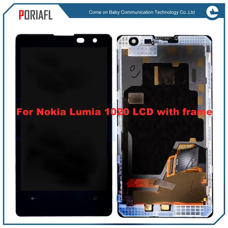ЖК дисплей 4 5 дюйма для nokia Lumia 1020 сенсорный экран с рамкой NOKIA дигитайзером в сборе