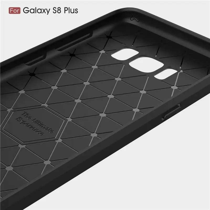 Углеродное волокно чехол мягкий TPU для Samsung Galaxy S8 плюс J720 J7 J520 J5 A320 A3 A520 A5 A720 A7 C9000 C9