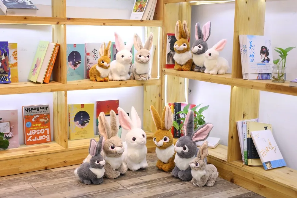 Дропшиппинг новое поступление Реалистичные peluches Супер Мягкий Кролик чучело Кролик плюшевая игрушка талисман плюшевая кукла для детей