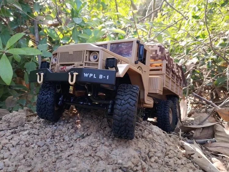 WPL B-16 RC автомобиль 1:16 с дистанционным управлением военный грузовик 6 колес привод