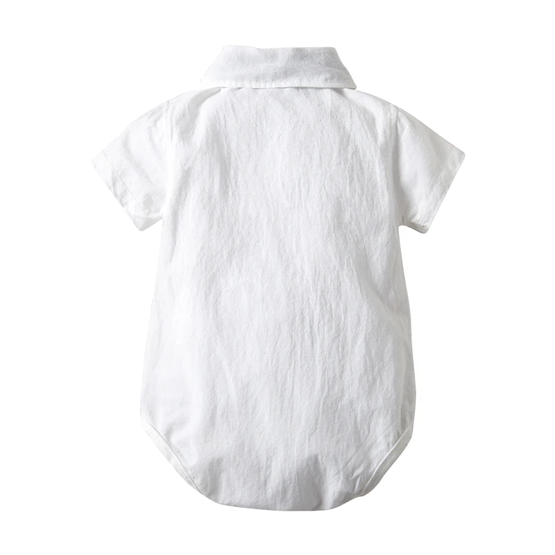Short Sleeve white Shirt Bow Tie+Suspenders Shorts baby boy clothes set summer 2019 newborn outfit toddler infant clothing suit |