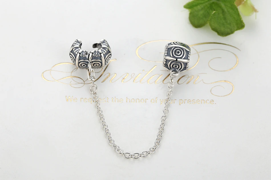 Серебро 925 пробы, бант, сердце, Маргаритка, безопасная цепь, подвеска, бусины, браслет, Аутентичные S925 ювелирные изделия