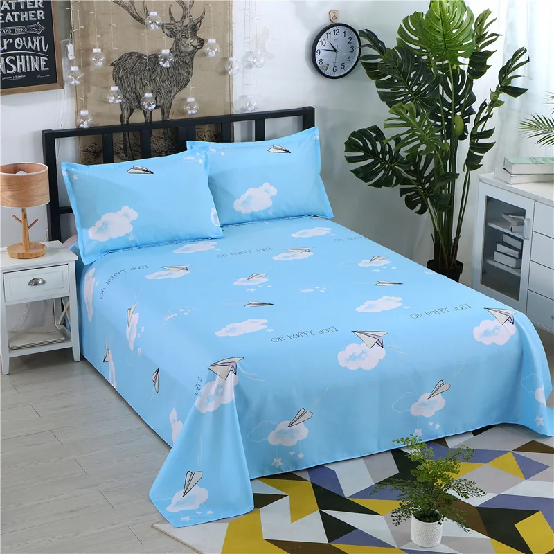 1 шт. Всесезонная плоская постельная Простыня из полиэстера постельное белье с