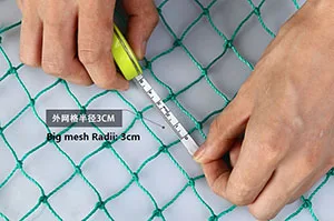 Big Mesh Net Нейлоновая сетка для занятий гольфом, спортивная сетка с барьером, тренировочная сетка с волшебными ремешками, легко крепится, 3 квадратных метра, сетка - Цвет: Big Mesh Net
