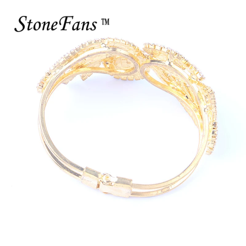 Браслеты StoneFans из нержавеющей стали с кристаллами для женщин оптовая продажа