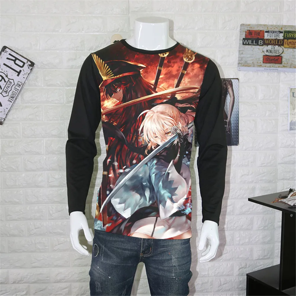 Косплей новая аниме рубашка Fate Stay Night футболки короткий рукав Saber Нерон Клавдий