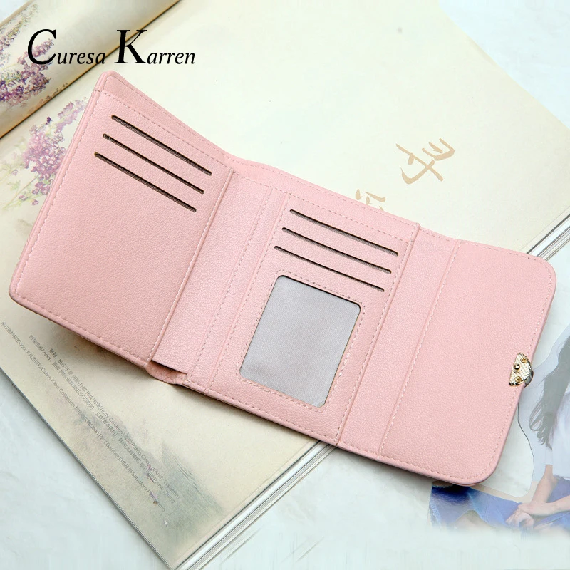 Новый женский короткий кошелек большой объем Женский Doca простой модный карман с