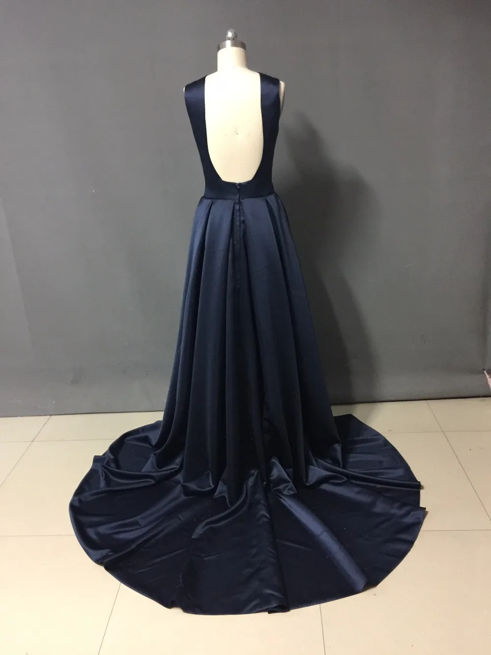 Новое Прибытие Real Photo Элегантный О-Образным Вырезом Русалка Длинные Вечерние