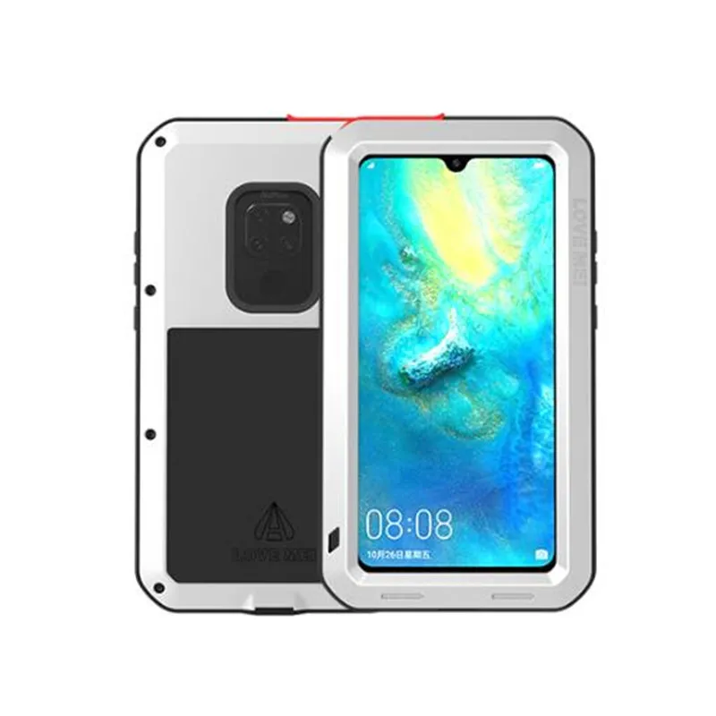 Love Mei Heavy Duty Aluminum Metal Waterproof Case for Huawei Mate 20 Pro Shockproof Lite + Gorilla Glass | Мобильные телефоны и