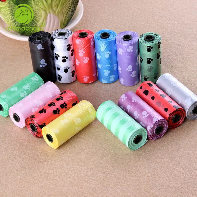 Dog Poop Bag Home Clean Refill Rolls Pet Dispenser Waste Garbage Bags Carrier Accessories | Дом и сад