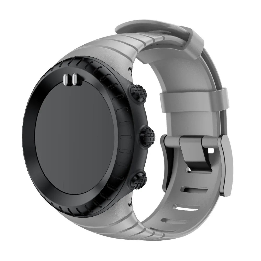 Suunto основной ремешок, серый камуфляж Печатный шаблон резиновый ремешок для часов Suunto Core SS014993000