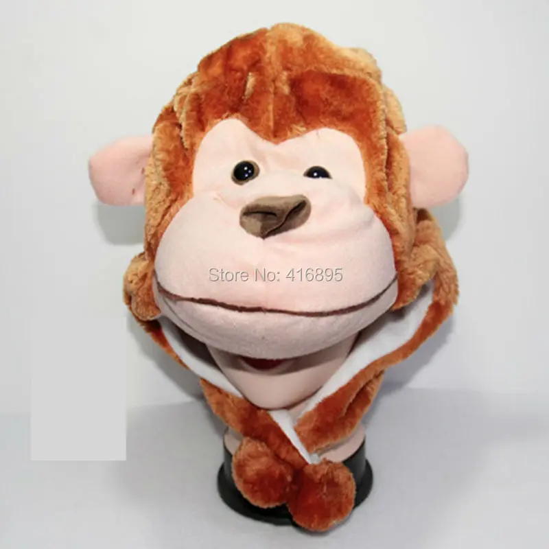 Осенне зимние шапки костюм косплей обезьяна животное шапка для детей женщин