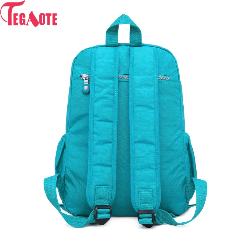 TEGAOTE, женский рюкзак для девочек-подростков, нейлоновые рюкзаки, Mochila Feminina, женский рюкзак для путешествий, школьный ранец, женская сумка