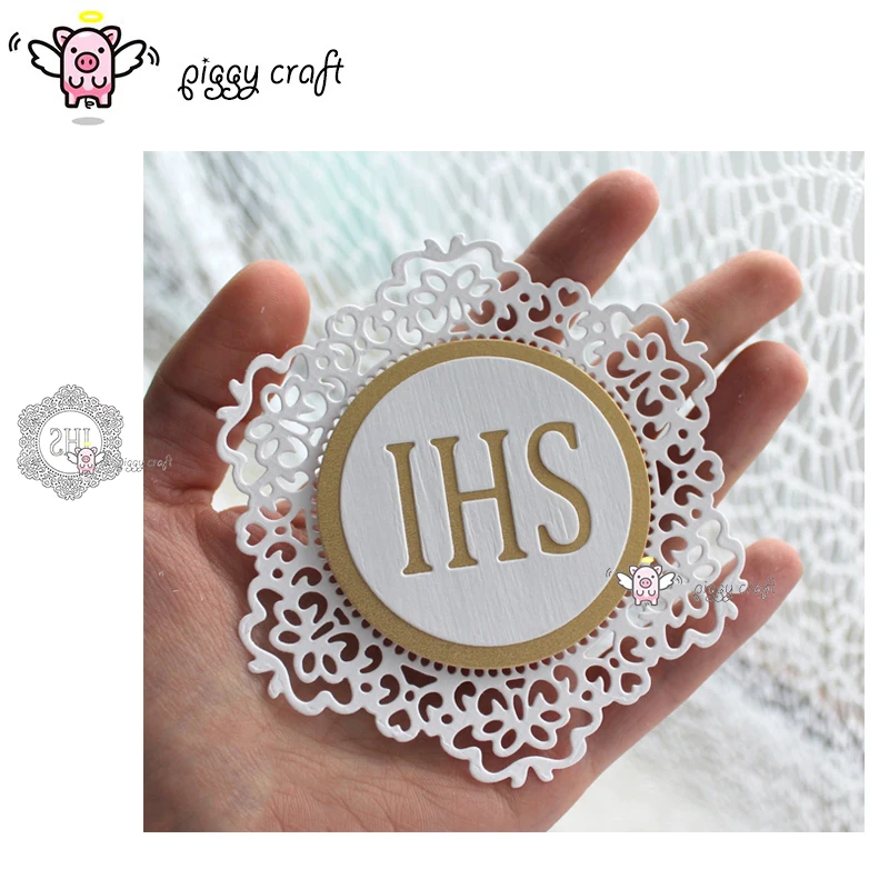 Свинья металлические режущие штампы для рукоделия формы высечки IHS с буквенным