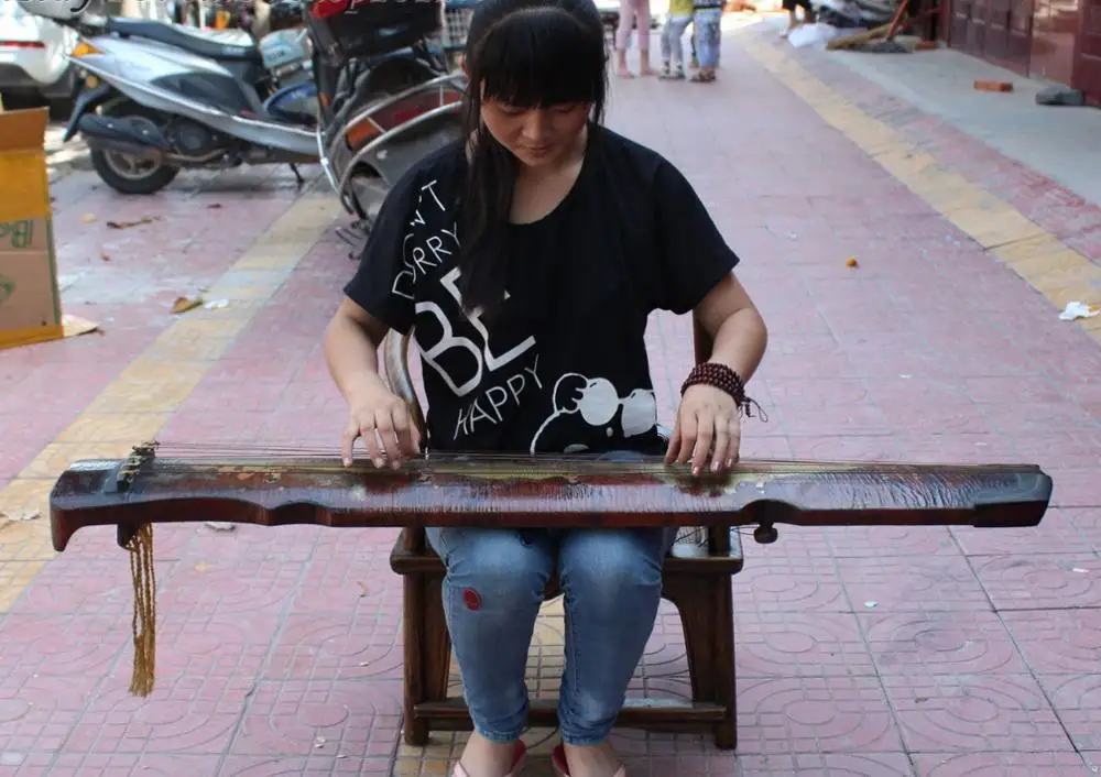 120 см большая Деревянная Лаковая посуда Belle Girl Zither Koto zheng музыкальный инструмент