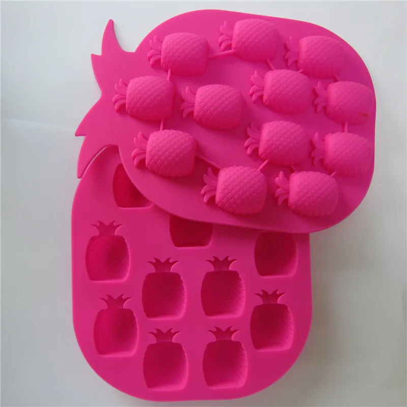 3D креативный ананас шоколадная ледяная решетка формы для выпечки силиконовая