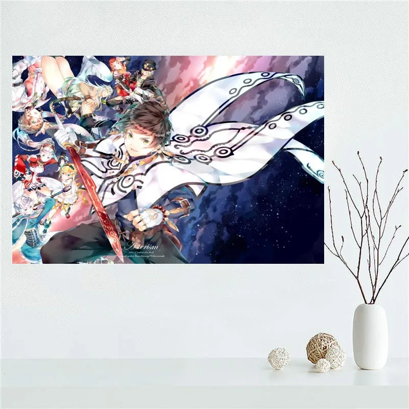 Изготовленный На Заказ Tales Of Zestiria X новая парусиновая обувь плакат настенный