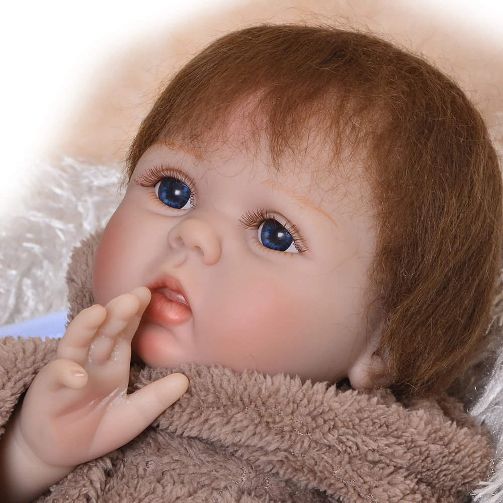 Силиконовая кукла Reborn для девочек 55 см Реалистичная bebe новорожденных подарок на