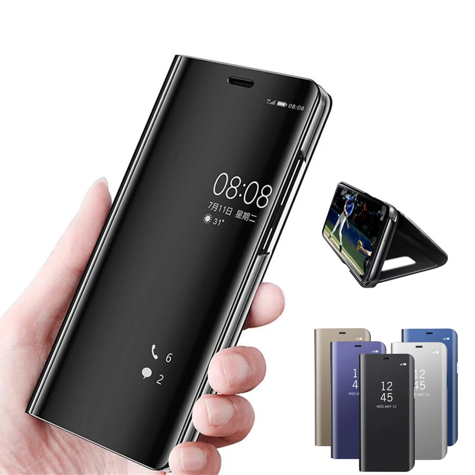 Прозрачный зеркальный чехол для телефона Samsung Galaxy S9 S8 S7 S6 Edge Plus Note 8 5 A3 A5 A7 A8 2017 2018 |