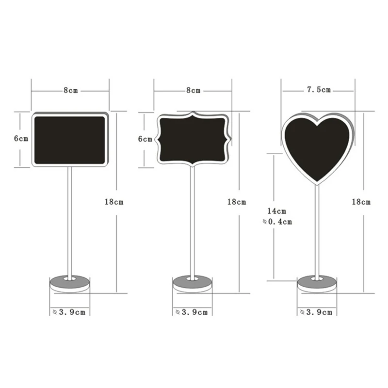 Мини маленький деревянный мел доска Свадебная кухня ресторан знаки письмо