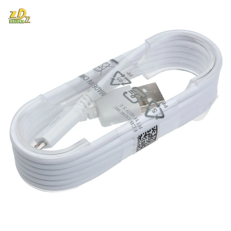Белый 100 шт./лот, черный, белый, 1,5 м, Micro USB 2,0, кабель для зарядки и синхронизации данных для samsung Galaxy NOTE4/5 A9 A8 S7 S6 Edge, телефонов на базе Android - Цвет: Белый