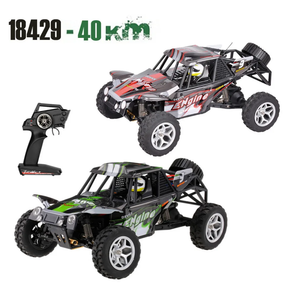 Wltoys 18428 Модернизированный 540 щеточный мотор высокая скорость 40 км/ч 1:18 4D 2 4G RC