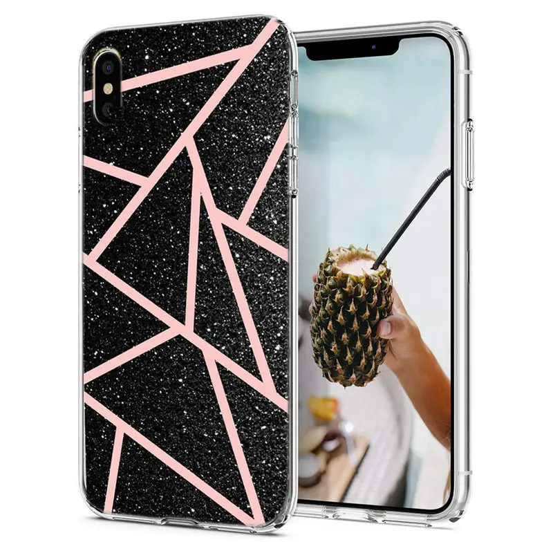 Чехол для iPhone X XS XR Max мягкий силиконовый чехол из ТПУ с рисунком тропических