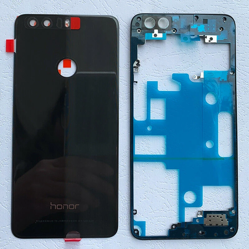 Новый для Huawei Honor 8 передний средний ободок + Крышка батарейного отсека задний