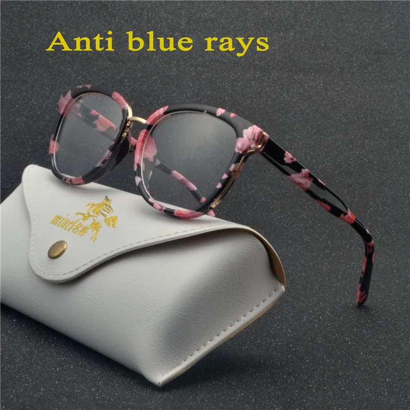 Квадратные очки с блокировкой синего света компьютерные по рецепту для женщин и