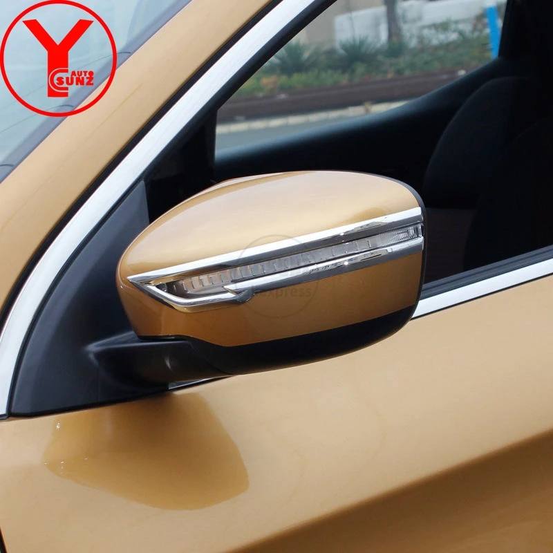 Хромированное зеркало заднего вида для nissan qashqai j11 2014 2015 2016 2017 2018 ABS Автозапчасти